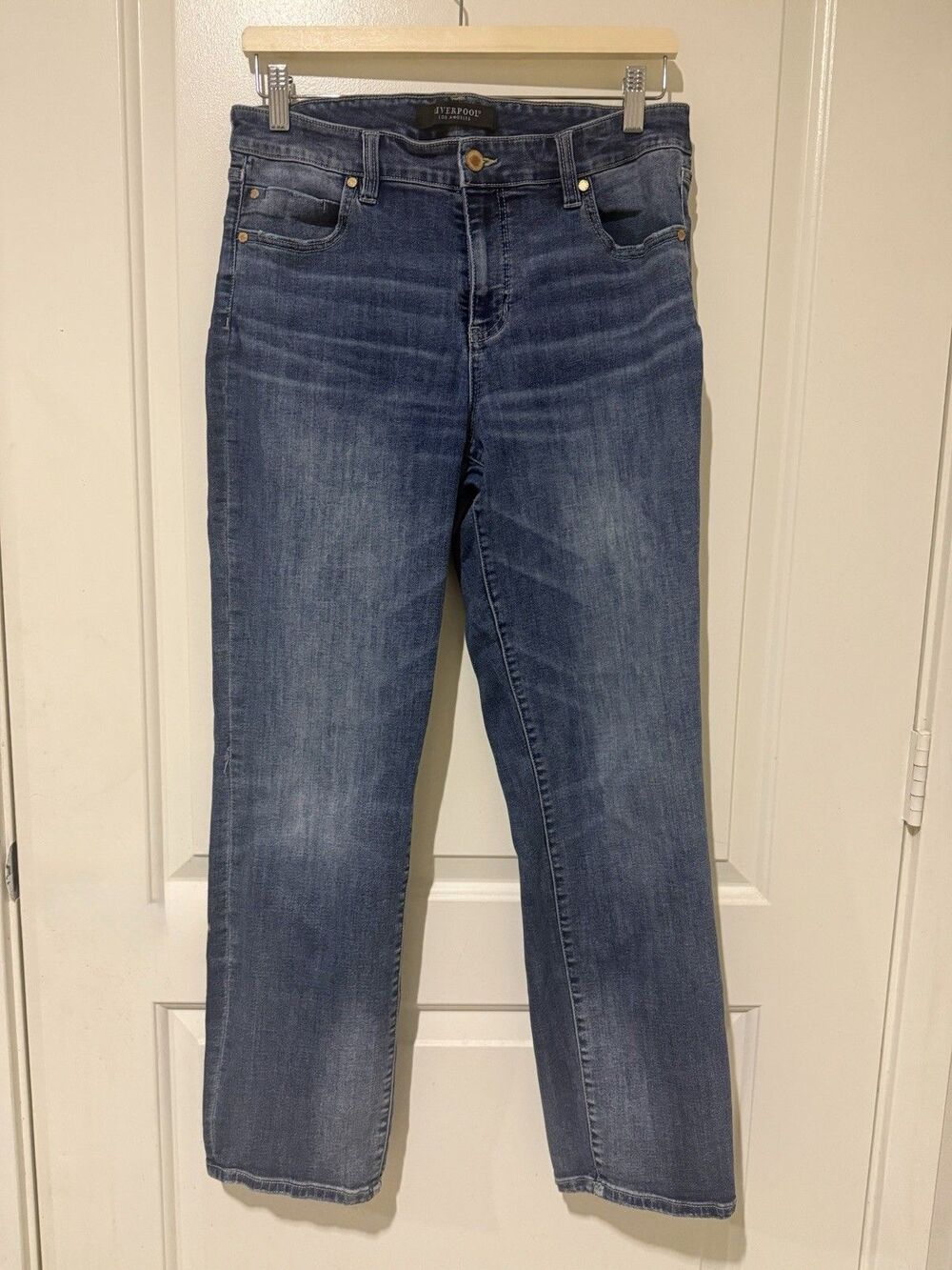 Liverpool Los Angeles Kennedy Straight Jeans Women’s Sz 12/31 Blue Mid Rise